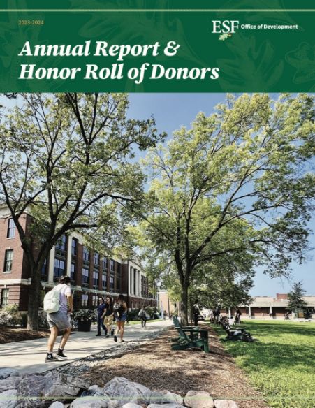 Cover of an Annual Report and Honor Roll of Donors edition