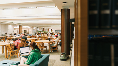 Students in Moon Library