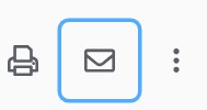 screen shot showing a printer icon and mail icon